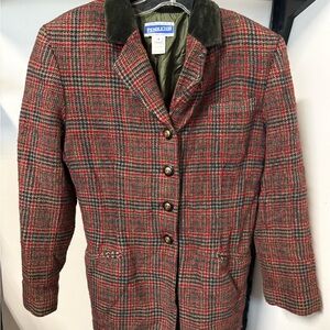 Pendleton Women's Wool Plaid Blazer